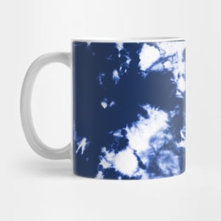 Indigo blue ocean - Tie Dye Shibori Texture Mug